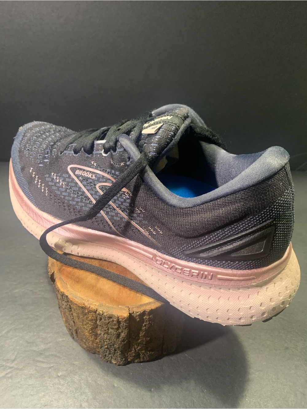 Brooks Glycerin 19 Women’s Black Blue Pink Running Walking Sneakers Shoe Size-10 - Picture 2 of 10